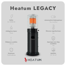 Gaasisoojendi Heatum Legacy koos gaasiballooniga