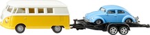Mänguautode komplekt Siku Super VW T1 haagise ja VW Beetle'iga, 313-2567