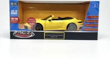 Mänguauto MSZ Porsche 911 Carrera Cabriolet, 1:32, kollane