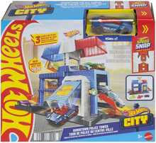 Autoparkla Mattel Hot Wheels City Downtown Police Tower, JHL74, mitmevärviline