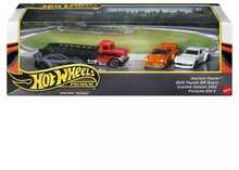 Hot Wheels Premium Horizon Hauler, Mattel, Toyota GR Supra, Datsun, Porsche
