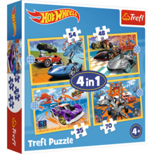 Puslekomplekt Trefl Hot Wheels, 34627T, 20.5 cm x 28.5 cm