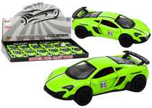 Mänguasi sportauto Lean Toys 1:32, metall, roheline, hõõrdsõiduga
