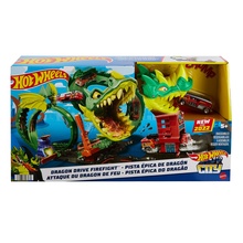 Hot Wheels rajakomplekt Draakon ründab tuletõrjedepood, HDP03