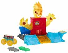 Autorada Mattel Hot Wheels Monster Trucks Power Smashers 5Alarm Torch Tower Takedown