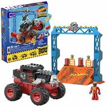 Konstruktorsett Mega Bloks Hot Wheels Monster Truck Bone Shaker Crush Course, HKF87, plast