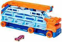 Mänguautode transportija Mattel Hot Wheels Speed Drop Transport, HDY92, sinine/oranž