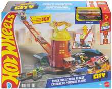 Autode rada Mattel Hot Wheels City Super Fire Station Rescue, JHL95