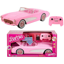 Rc auto Barbie Corvette, roosa