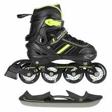 Uisud-rulluisud Nils Extreme NH18191, 34 - 38, must/roheline