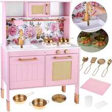 Laste puidust mänguköök Lovely Rose ZA5932, roosa