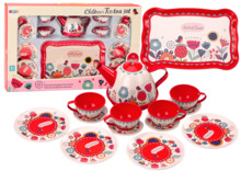 Laste teekomplekt Lean Toys, 15 osa, punane