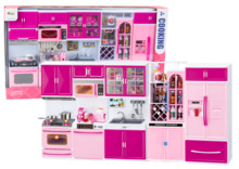 Nukumööbli komplekt kööki Lean Toys, roosa