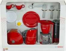 Mänguline hommikusöögikomplekt Klein Bosch Breakfast Set, punane/hall