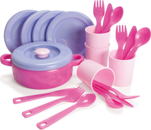 Mängunõude komplekt Dantoy Dinner Set 4397, roosa
