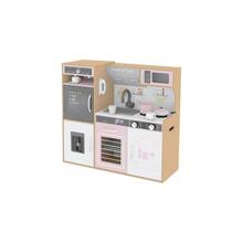Laste puidust köök Enero Toys, 87 x 30 x 83,5 cm, roosa