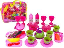 Mängunõude komplekt Lean Toys, 31 osa, roosa