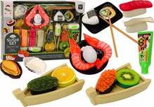 Mänguköögi tarvikute komplekt Lean Toys Sushi, 24 tk