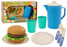 Nõudekomplekt lastele Lean Toys, 11 tk, ökoplastik