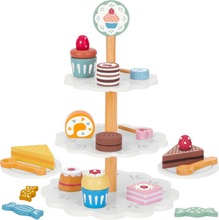 Puidust muffinialus Tooky Toys, 30 x 30 x 50 cm