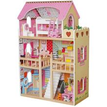 Puidust nukumaja Enero Toys, 60x33x90 cm, valgustusega
