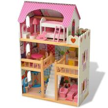 Nukumaja puidust, 3-korruseline, Melissa & Doug, 60x30x90 cm