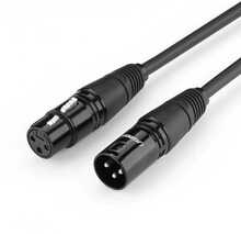 Kaabel Ugreen AV130 XLR (emane) - XLR (isane) 5 m, must