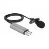 Mikrofon DeLOCK 66638, USB, klambriga, suunatu