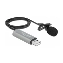 Mikrofon DeLOCK 66638, USB, klambriga, suunatu
