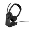 Kõrvaklapid Jabra Evolve2 55 Link380c UC Stereo Stand, must
