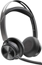 Juhtmevabad kõrvaklapid mikrofoniga HP Poly Voyager Focus 2, mustad