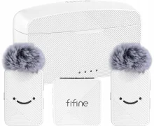 Juhtmevaba mikrofon Fifine M9W, valge