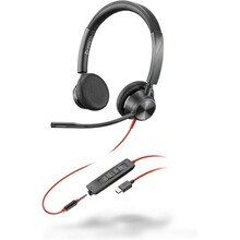 Kõrvaklapid HP Poly Blackwire 3325, stereo, USB-C