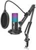 Kondensaatormikrofon Fifine T669 PRO3 RGB, must