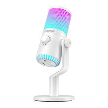 Mängurimikrofon Maono DM30RGB, valge