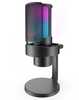 Mikrofon Fifine AMPLIGAME A8 Plus RGB, must