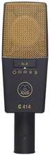 Mikrofon AKG C414 XLII, kuldne/hall