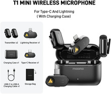 Juhtmevabad mikrofonid Maono Wave T1 Mini, must