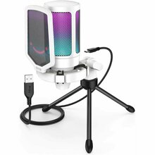 Kondensaatormikrofon Fifine A6VW RGB, valge