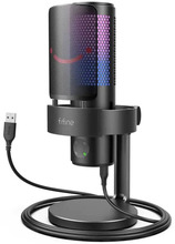 Kondensaatormikrofon Fifine Technology AmpliGame A9 RGB, must