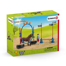 Mängukomplekt Schleich Farm World Poni vastupidavusvõistlus 42482
