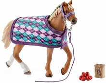 Figur Schleich inglise täisvereline hobune tekiga 13886