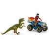 Mängukomplekt Schleich Dinosaurs Põgenemine Velociraptori eest neljarattalisega 41466