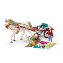 Mängukomplekt Schleich Horse Club hobuste näituse vanker 42467