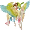 Figuriiin Schleich Bayala Fairy Surah with glitter Pegasus 70566, 15 cm