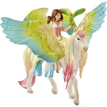 Figuriiin Schleich Bayala Fairy Surah with glitter Pegasus 70566, 15 cm