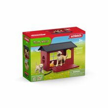 Mängukomplekt Schleich Farm World koerakuut kuldsete retriiveritega