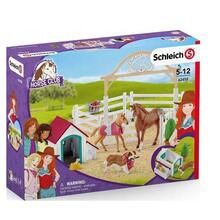 Mängukomplekt Schleich Horse Club Hanos hobused ja kutsikas Rube 42458
