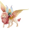 Figur Schleich Bayala Fairy in Flight on Winged Lion 70714