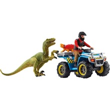 Mängukomplekt Schleich Dinosaurs Quad Escape from Velociraptor 41466